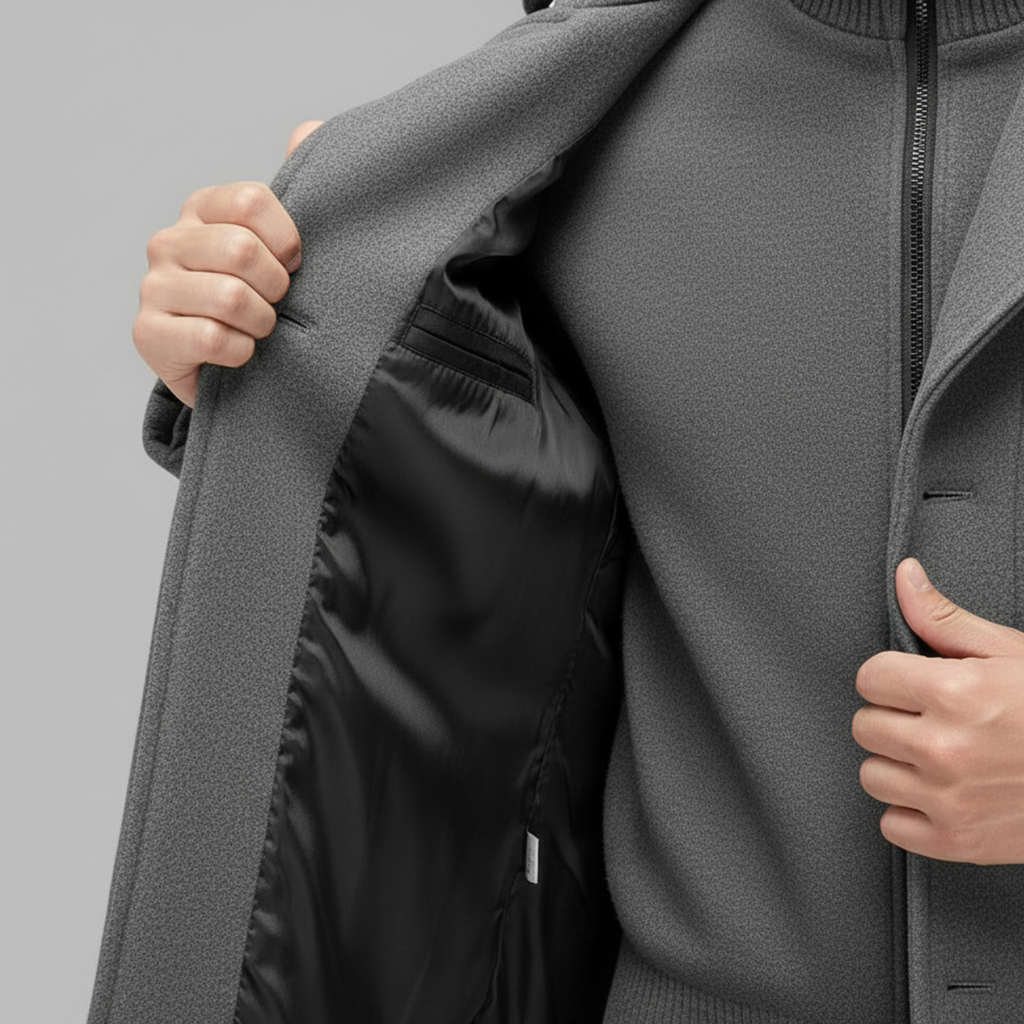 Fernando | Abrigo elegante con chaqueta interior extraíble
