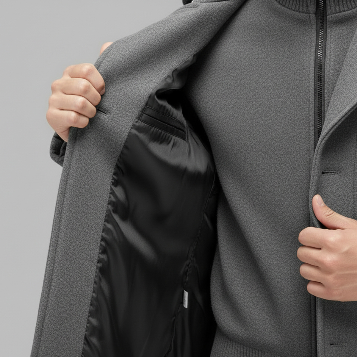 Fernando | Abrigo elegante con chaqueta interior extraíble