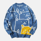 Maialen | Jersey de punto con gato tejido