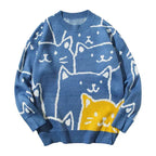 Maialen | Jersey de punto con gato tejido