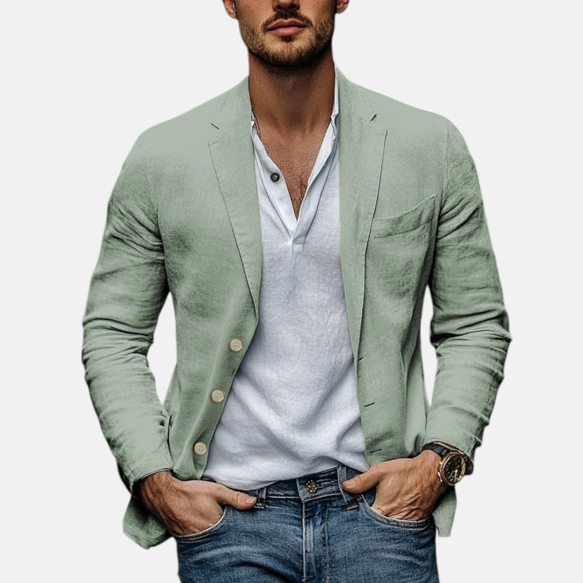 Guillermo | Blazer de verano en tejido ligero