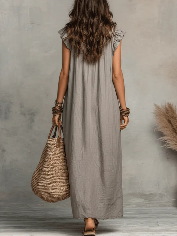 Norea | Vestido boho de lino y algodón