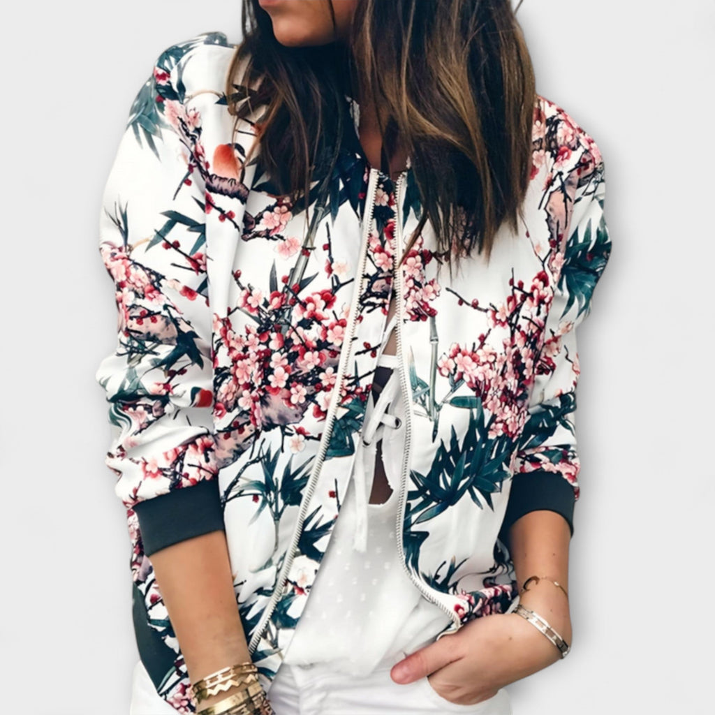 Lúa | Bomber ligera con estampado floral