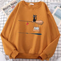 Mar | Jersey con estampado gráfico y puños de canalé