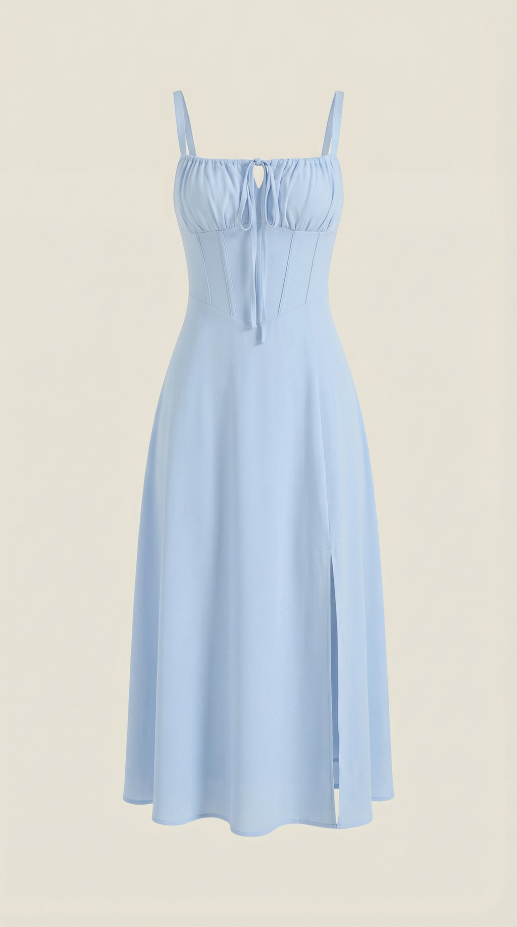 Elvira | Vestido midi con cordones