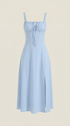 Elvira | Vestido midi con cordones