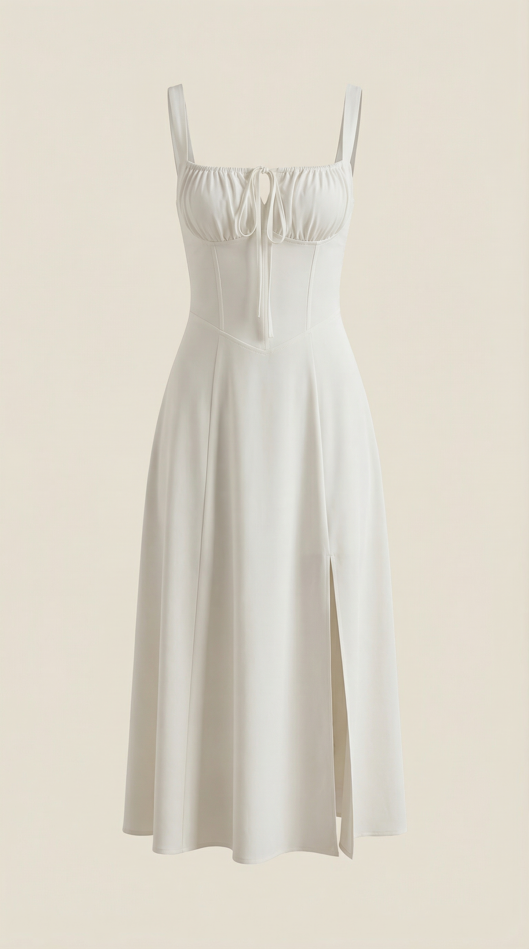 Elvira | Vestido midi con cordones