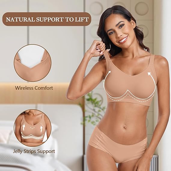 Nora | Sujetador push-up sin costuras de cobertura total