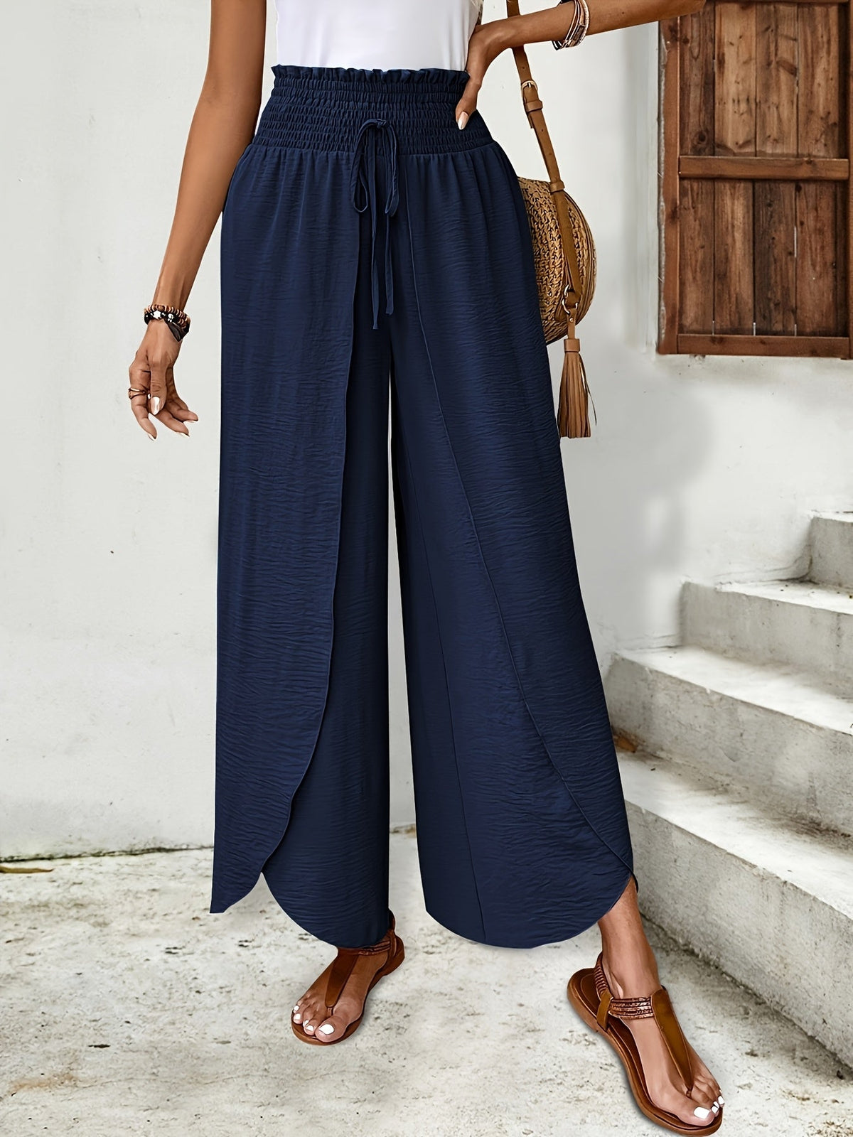 Rocío - Pantalón de verano ligero - Azul marino