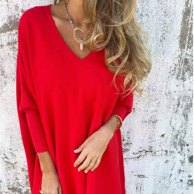 Uxue | Top holgado con escote en V