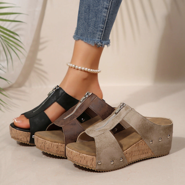 Gigi | Sandalias de cuña con estilo y suela confort