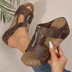 Gigi | Sandalias de cuña con estilo y suela confort
