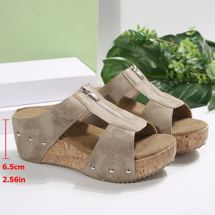 Gigi | Sandalias de cuña con estilo y suela confort