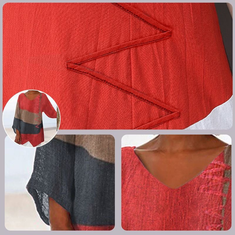 Petra | Blusa clásica con diseño geométrico