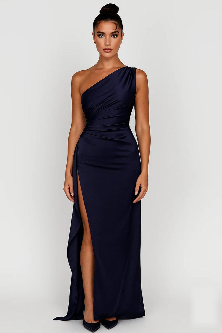 Valentina | Vestido maxi con abertura alta