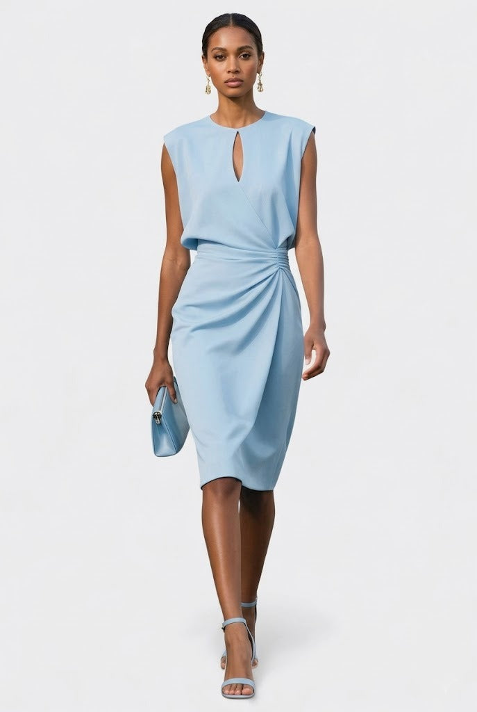 Elisa | Vestido midi con corsé y encaje