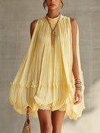 Amaia | Vestido mini de gasa — vista frontal