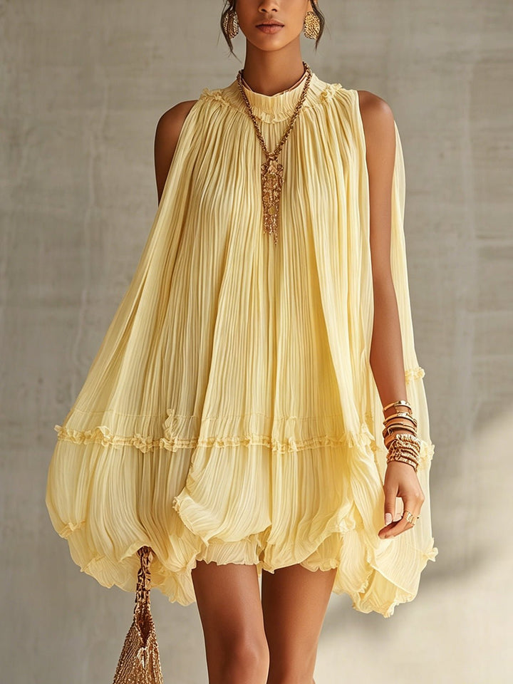Amaia | Vestido mini de gasa — vista frontal