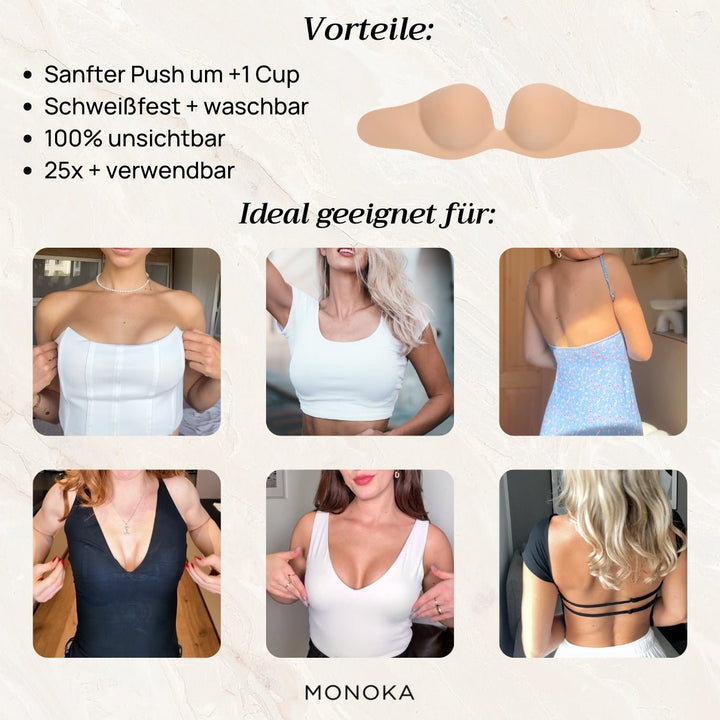 Lola | Sujetador adhesivo push-up sin tirantes