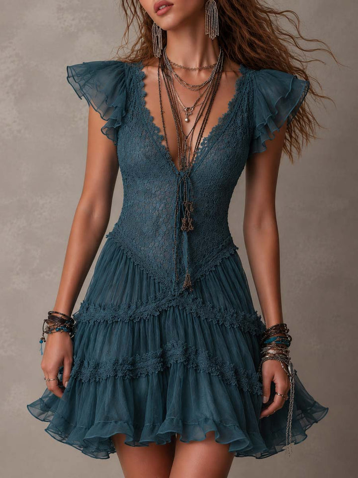 Rosario | Vestido mini retro — vista frontal