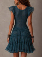 Rosario | Vestido mini retro — detalle de encaje