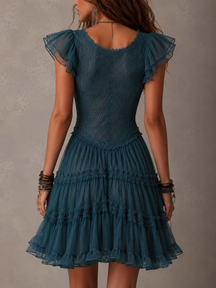 Rosario | Vestido mini retro — detalle de encaje