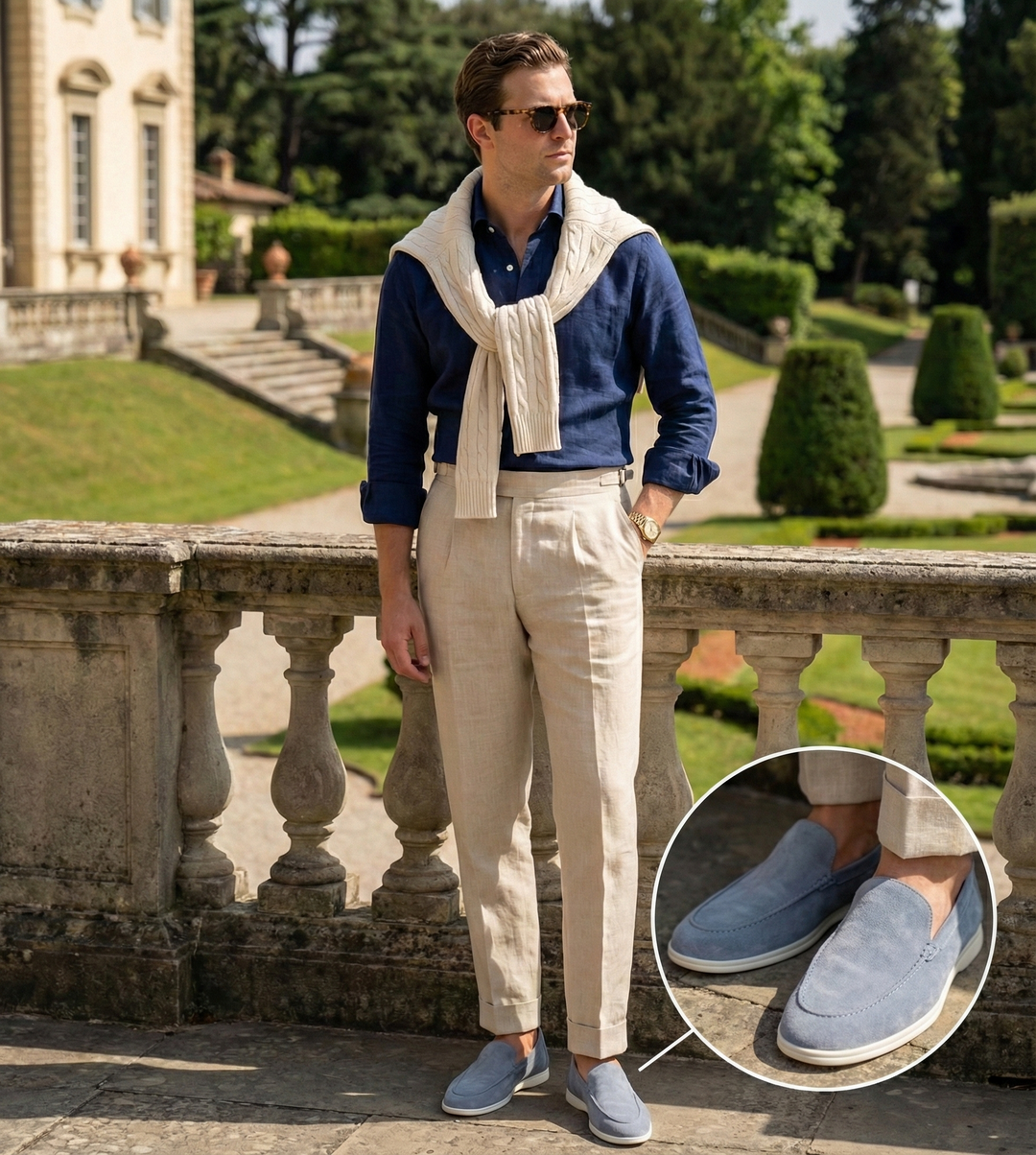 Mocasines premium de ante para hombre (1+1 GRATIS)