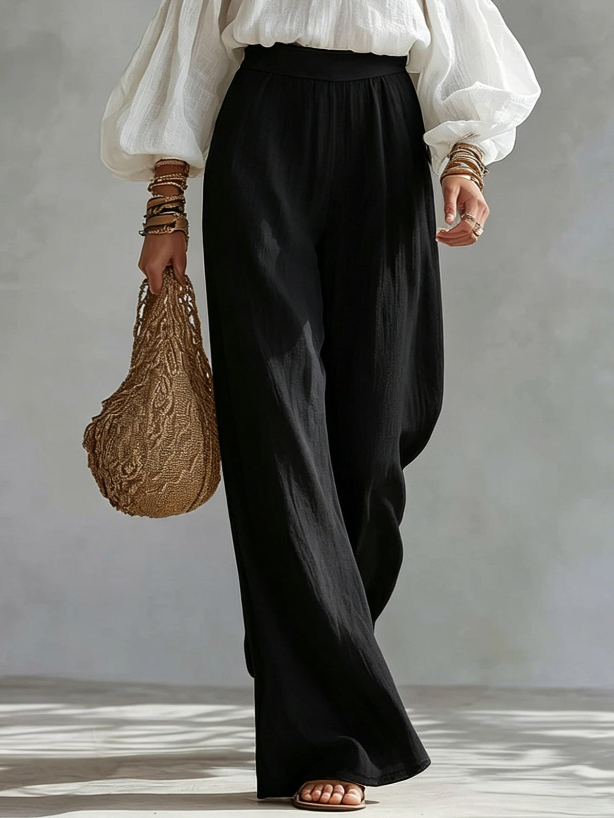 Gabriela - Conjunto blanco y negro - look completo