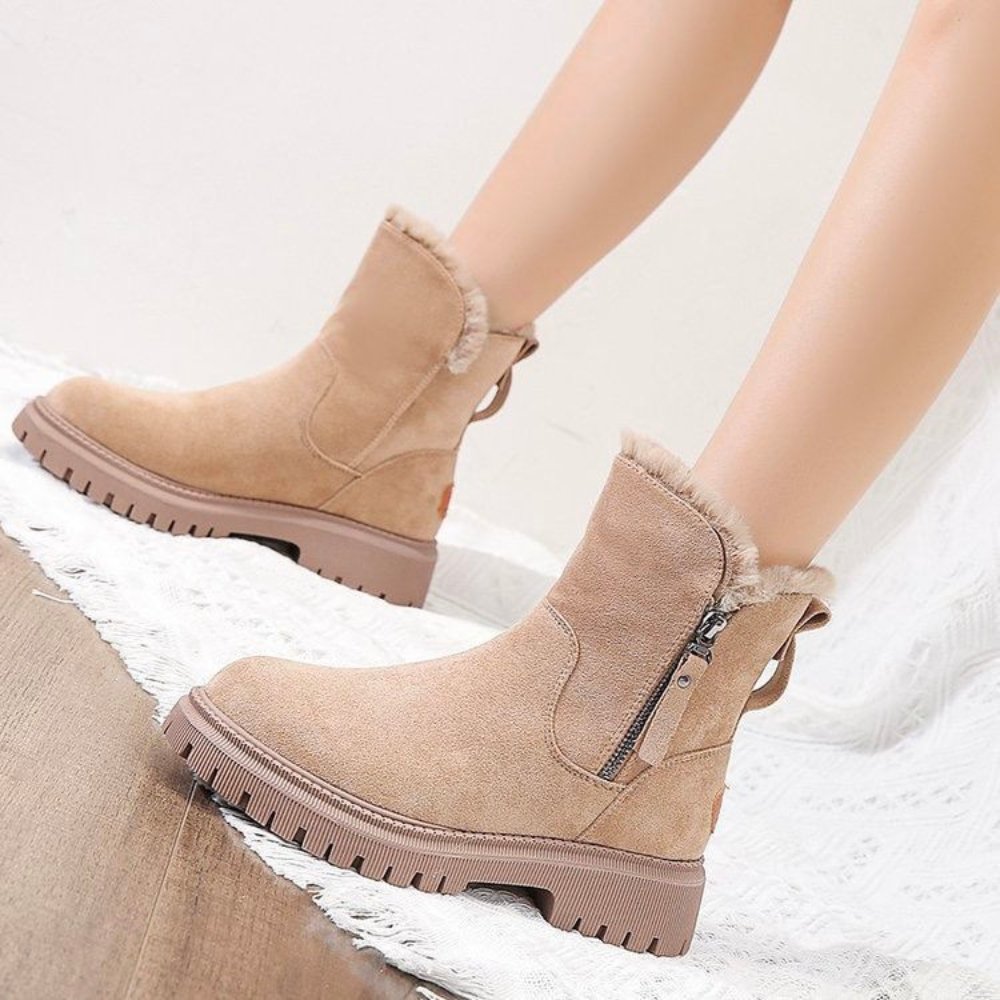 Lucila | Botas efecto ante con forro polar